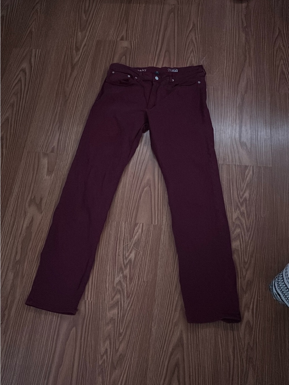 crown & ivy Burgundy Skinny Jeans
